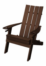 Tudor Brown Hampton Folding Adirondack Chair