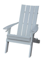 White Hampton Folding Adirondack Chair