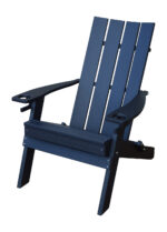 Dark gray Hampton Folding Adirondack Chair