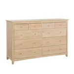 Lancaster 10 Drawer Dresser - Unfinished