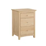 Lancaster Nightstand w/ 3 drawers & Power Strip