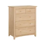 Lancaster 5 Drawer Carriage Chest - Unfinished