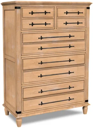 Farmhouse Chic 5 Drawer Chest - Unfinished