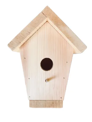 Maine-made unfinished A-Roof Birdhouse