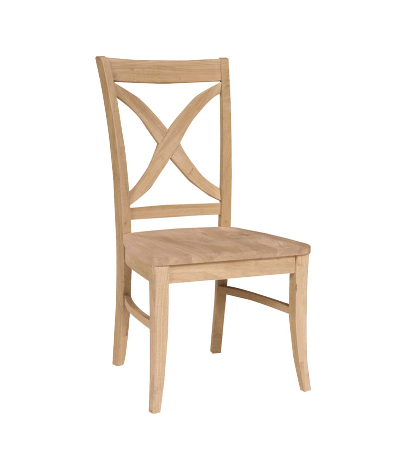 Front view of Vineyard Hardwood Chair- Unfinished