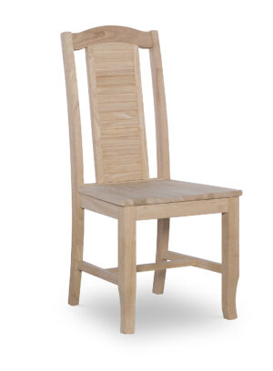 front view of Seaside Hardwood Chair- Unfinished