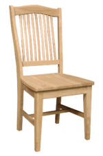 Front view of Stafford Hardwood Chair- Unfinished