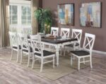 Numerous X-Back Dining Chairs around a dining table