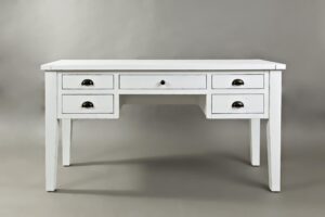 Artisan's Craft 5-Drawer Desk - Weathered White