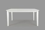 Simplicity Rectangle Dining Table in Paperwhite