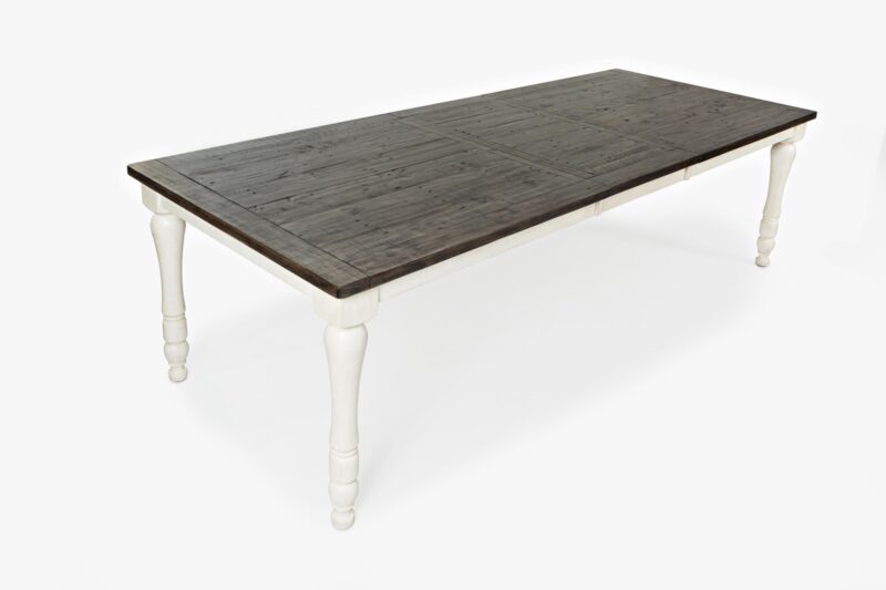 The Madison County Extension Table in Vintage White