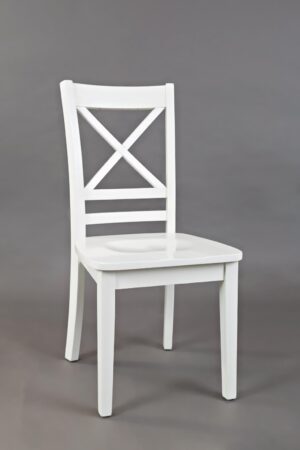 Paperwhite Simplicity X-Back Dining Chair front view