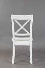 Paperwhite Simplicity X-Back Dining Chair back view