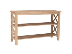 Unfinished Hampton Console Table