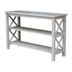 Hampton Console Table - Weathered Gray