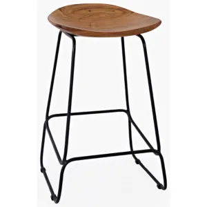 live edge counter stool