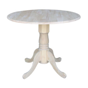 36" Round Dual Dropleaf Table