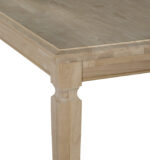 Close up of the Vista Extension Table 40x60x78" corner