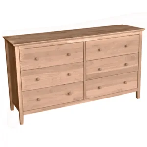 Unfinished Chest with 6 drawers