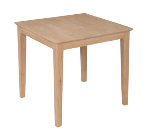 30" Solid Hardwood table w/ Shaker Style Legs