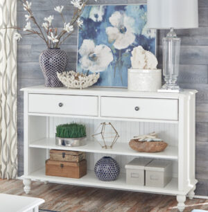 Cottage console table- Beach White