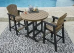 Outdoor bar height patio table 46" Round